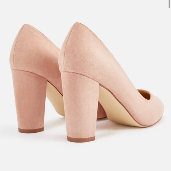 Just Fab Lavine Block Heel Pump Blush - Picture 3 of 5